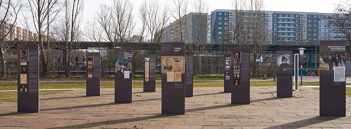 Stele Ort der Erinnerung und Information