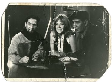 Peter Böhmer bei Dreharbeiten mit Hildegard Knef